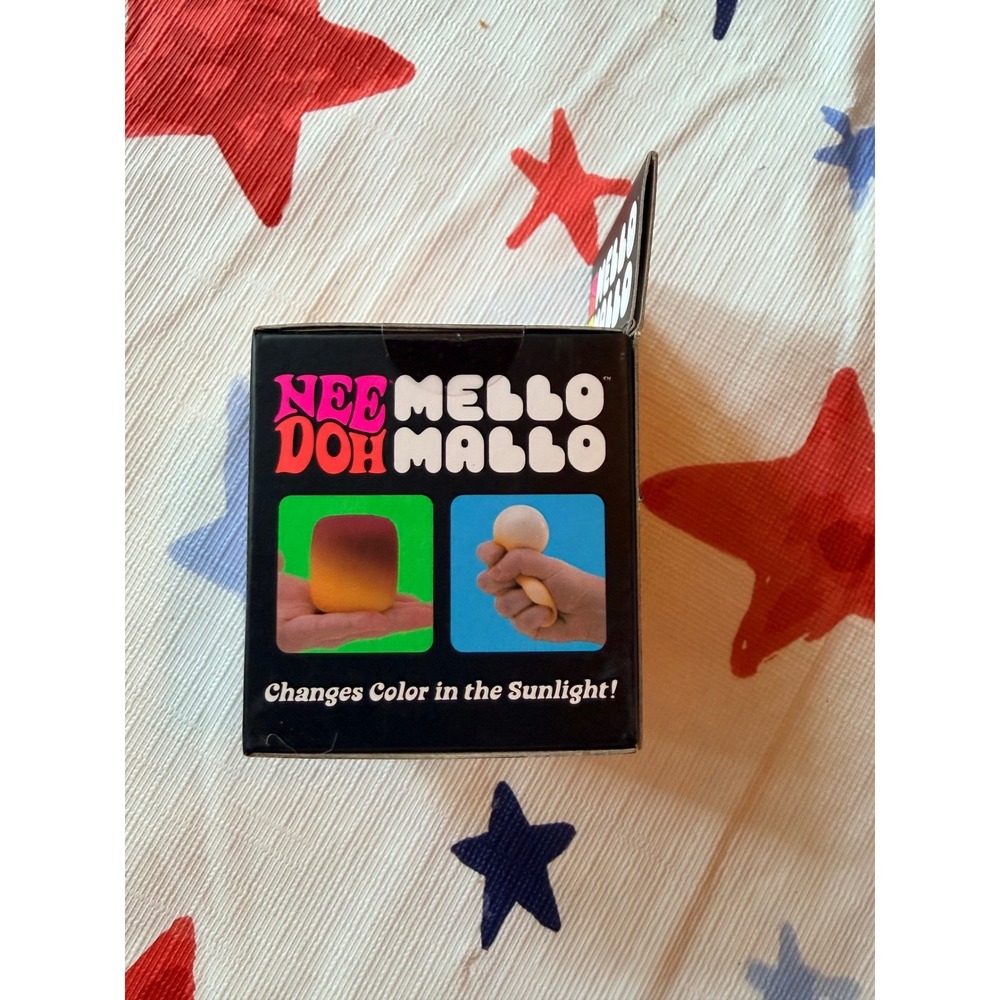 Schylling NeeDoh Mello Mallo Squishy Color-Changing Fidget Toy Orange - Picture 6 of 6